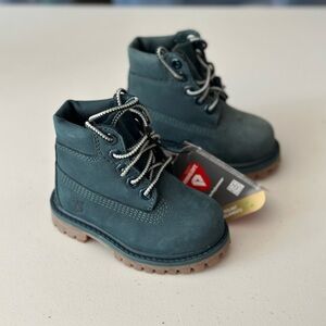 NEW Timberland Insulated Hard Bottom Baby Boots Dark Green Boys 4